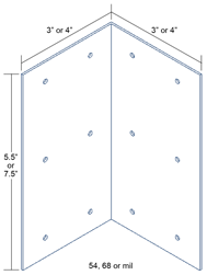 Common Clip Angle - L4x4x5.5 or L4x4x7.5