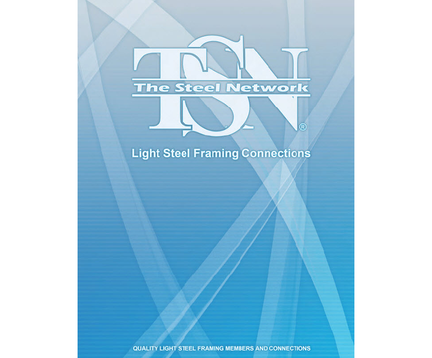 TSN Cold-Formed Steel Framing Connections Order Catalog